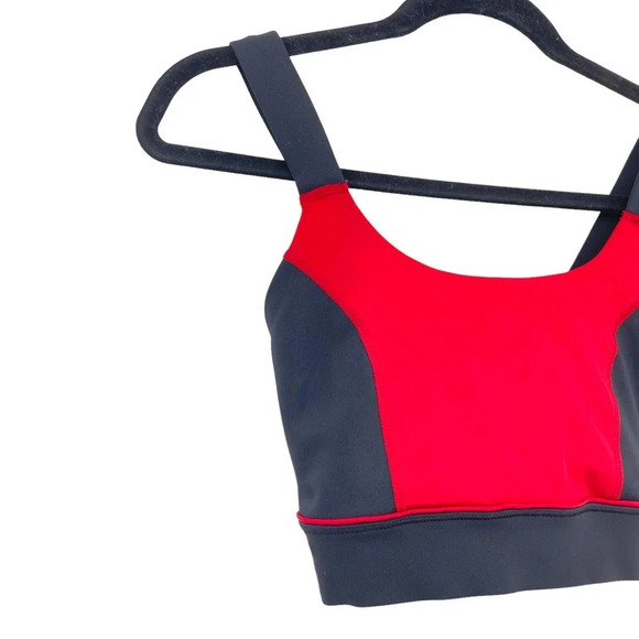 Ivy Park Colorblock X-Back Sports Bra Red Blush Pink Size Small - Picture 4 of 8